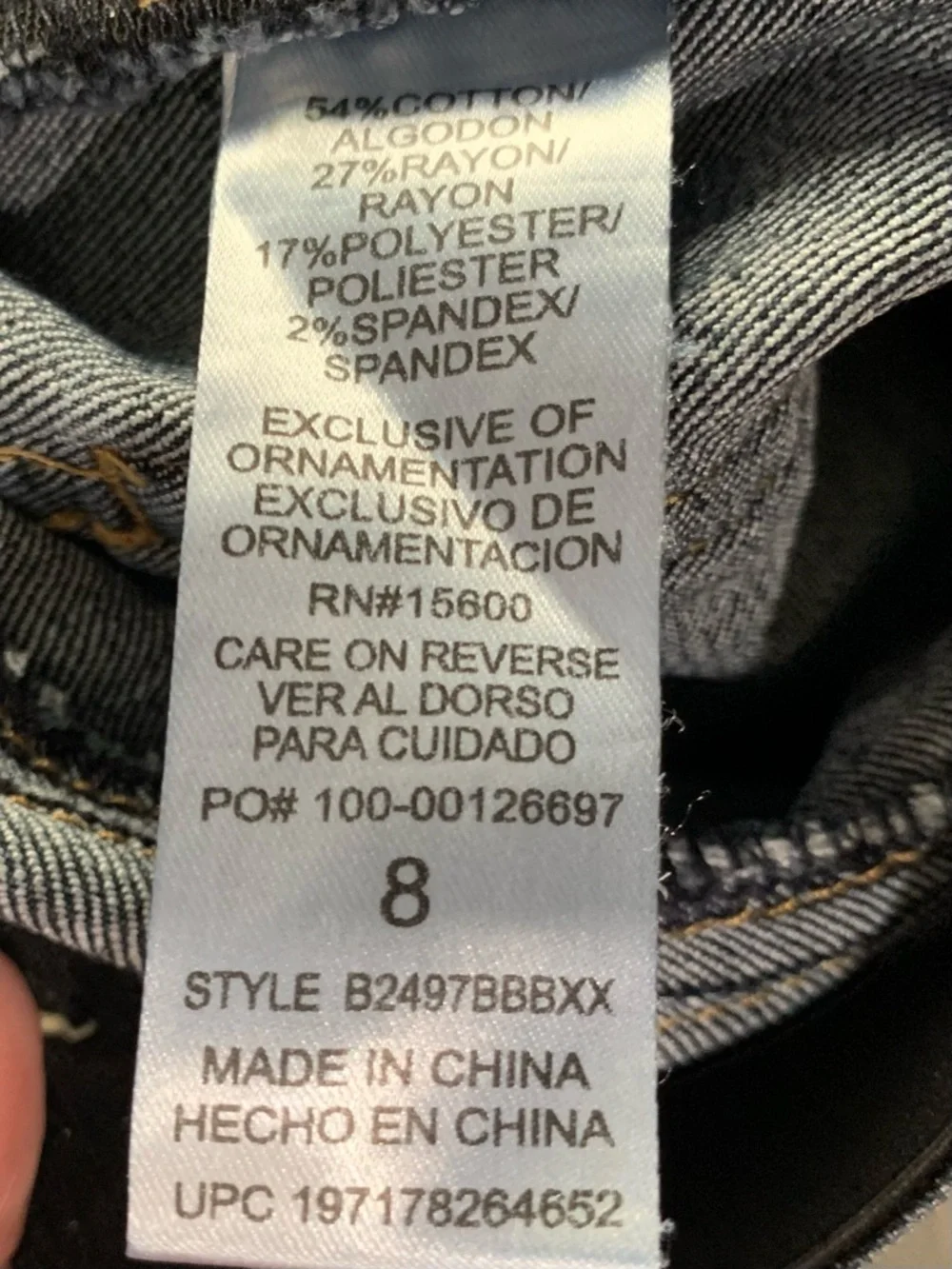 Democracy stretch denim